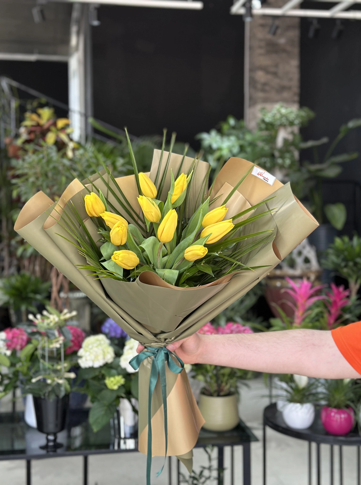 11 Yellow Tulip Bouquet