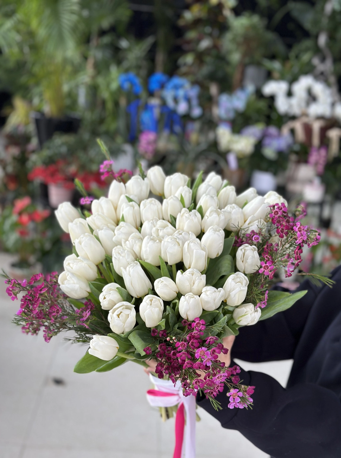 Luxury 51 White Tulips