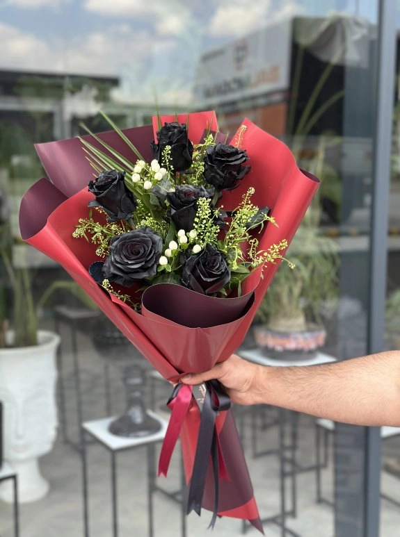 Black Rose Bouquet