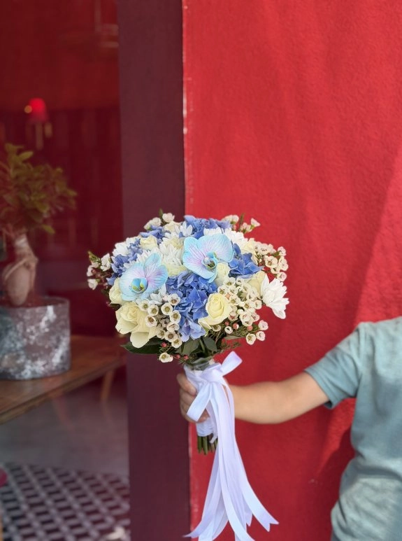 Blue Bridal Bouquet