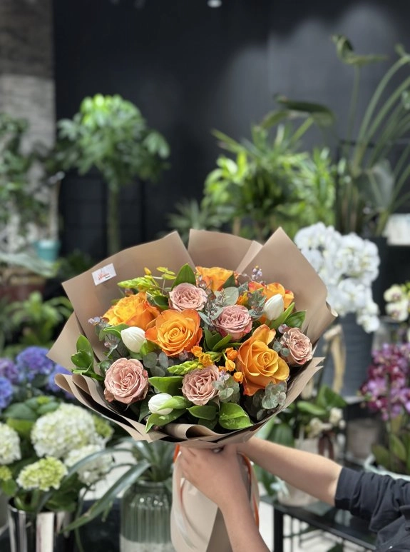 Cappuccino Rose Bouquet