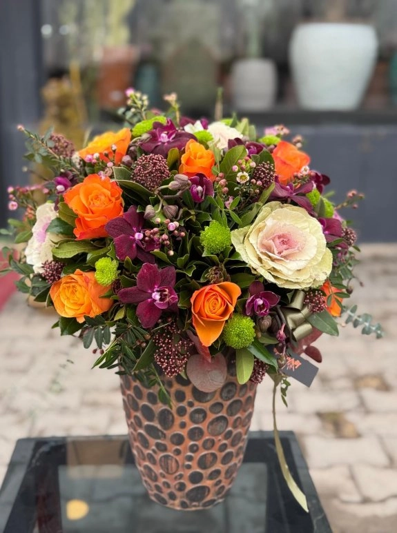 Fuchsia Orchid Luxury Arrangement