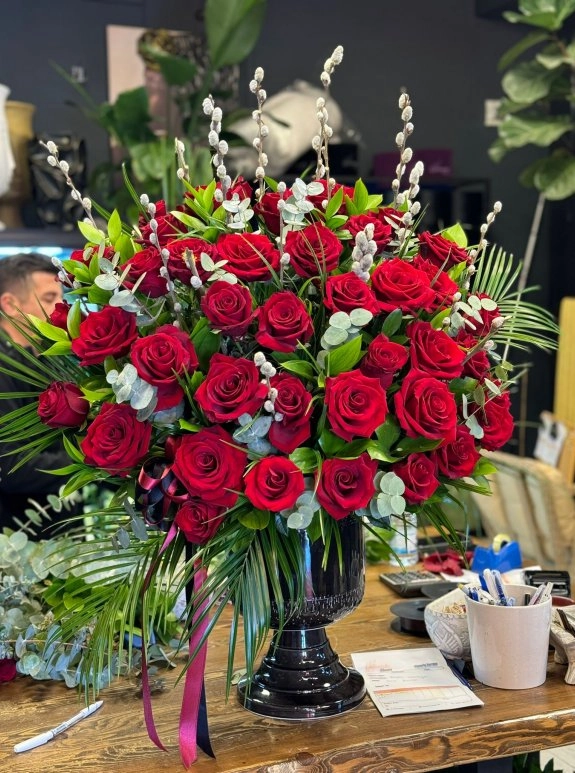 Red Rose Elegance Arrangement