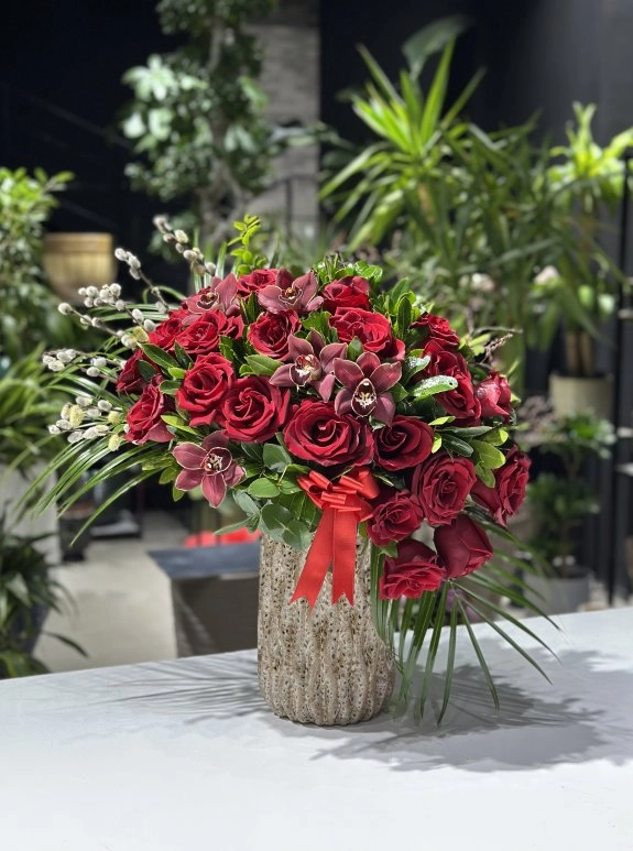 Royal Red Rose Arrangement
